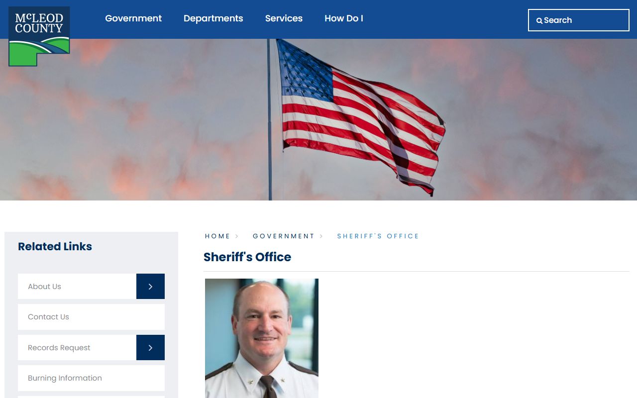 McLeod County arrest records Sheriff's Office page