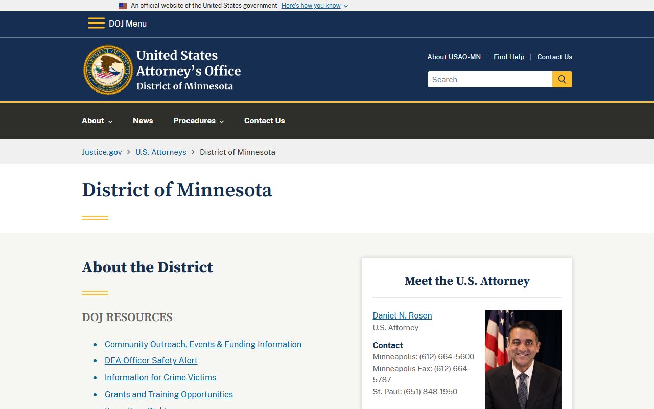 McLeod County criminal court records federal prosecution channel
