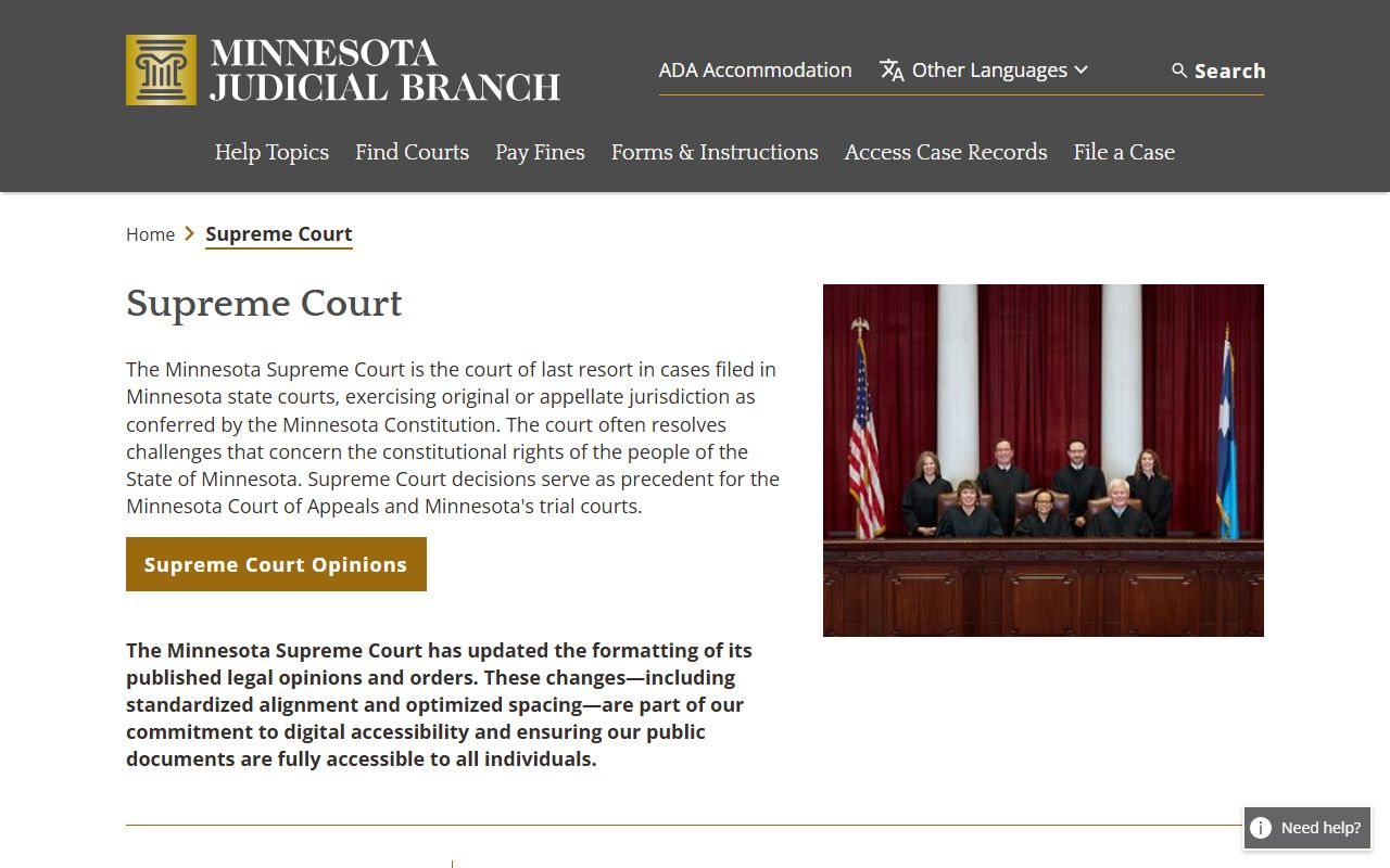 McLeod County District Court Minnesota Supreme Court appellate path